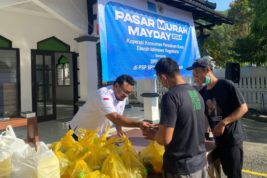 Gelar pasar murah, Koperasi Buruh di Yogyakarta sediakan sembako berkualitas harga&nbsp;terjangkau