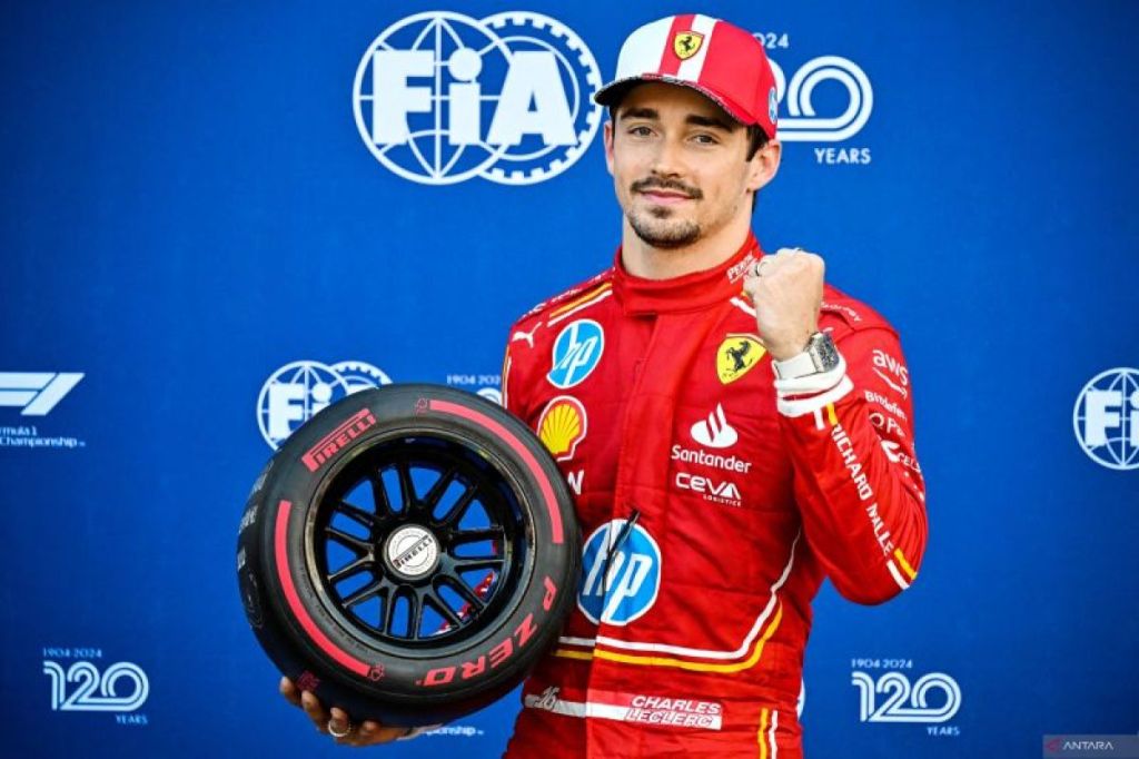 Pembalap Leclerc raih pole di GP&nbsp;Monaco