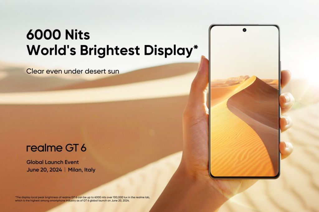 realme GT 6 sajikan layar paling&nbsp;terang