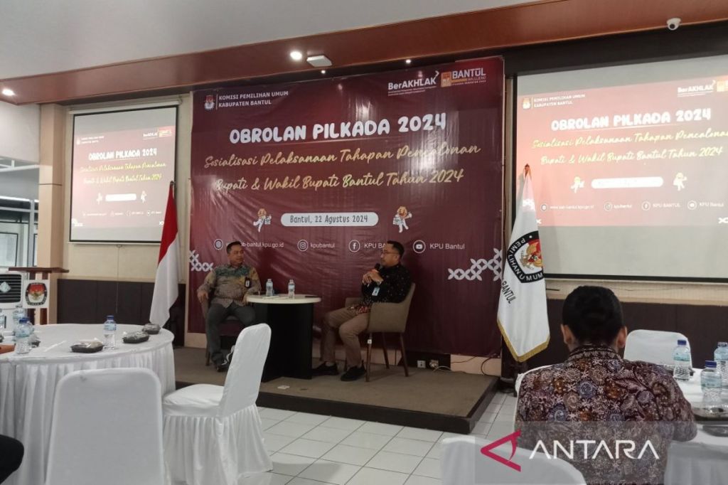 KPU Bantul menyosialisasikan pelaksanaan tahanan pencalonan Pilkada&nbsp;2024
