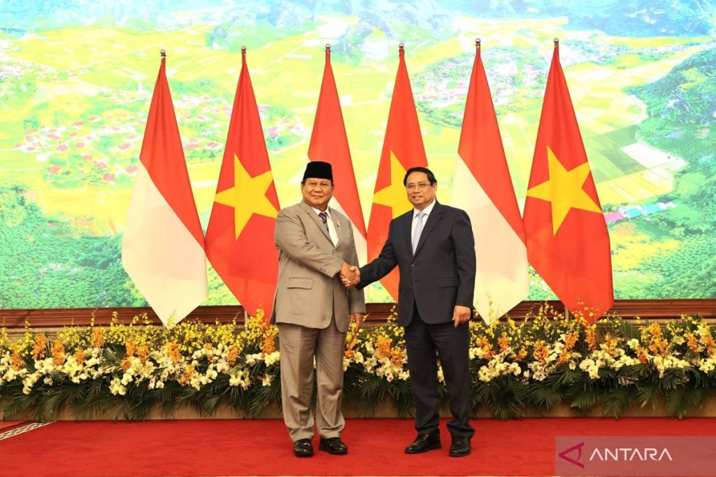 Prabowotemui PM Vietnam untuk memperkuat stabilitas&nbsp;kawasan